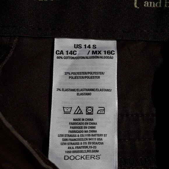 Dockers flat front brown pants - Picture 5 of 5